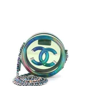Chanel Filigree Round Clutch With Chain #249369C21B
